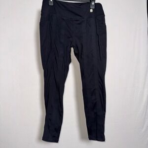 Skinnify Black High Waisted Active Compression Leggings with Pockets XL Womens